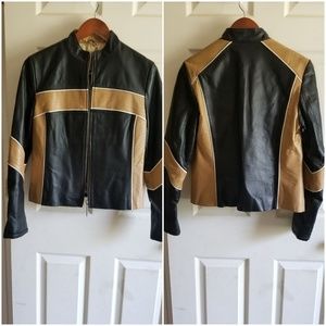 Custom made Leather Moto Jacket